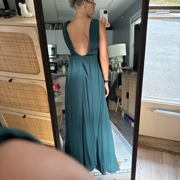 Lulu’s | Size S | Hunter Green Evening Gown Wedding Dress - Picture 5 of 7